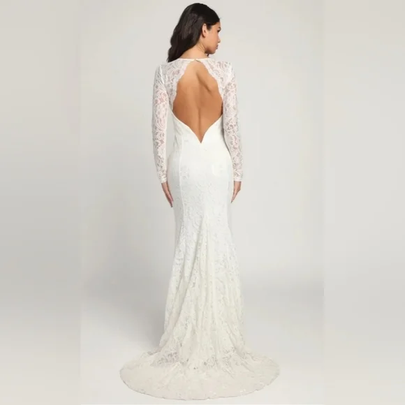 NEW Lulu's Lace Wedding Dress - Picture 4 of 16